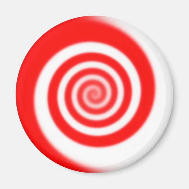 Imán Tornillo de pimentón rojo y blanco (Frente)
