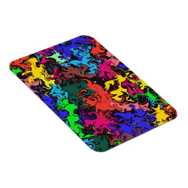 Imán Tornillos coloridos abstractos / flexibles (Lado Derecho)