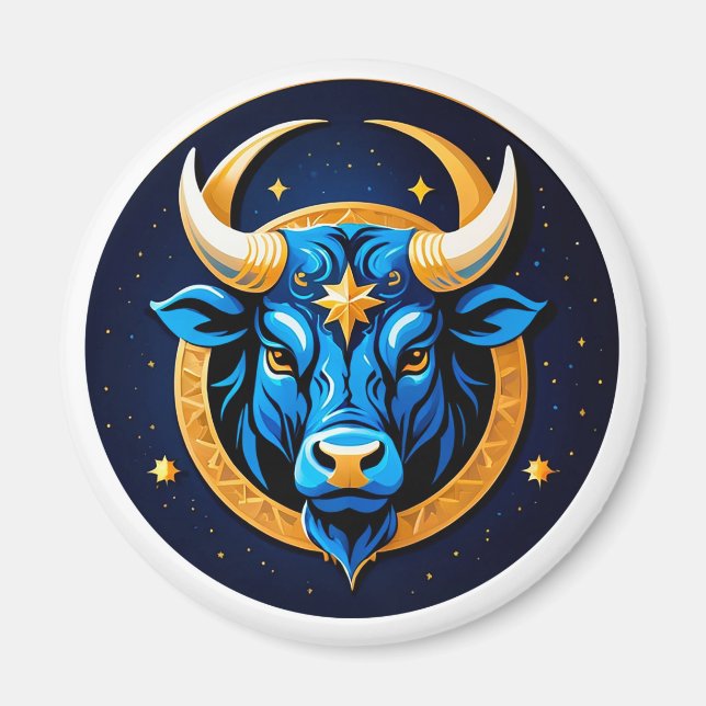 Imán Toro Tauro Poderoso Para Amantes de la Astrología (Frente)