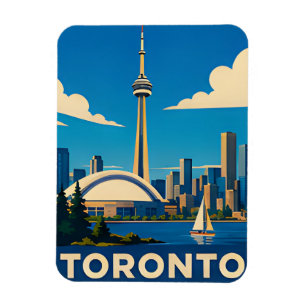 Imán TORONTO — CN Tower y horizonte junto al lago Escap