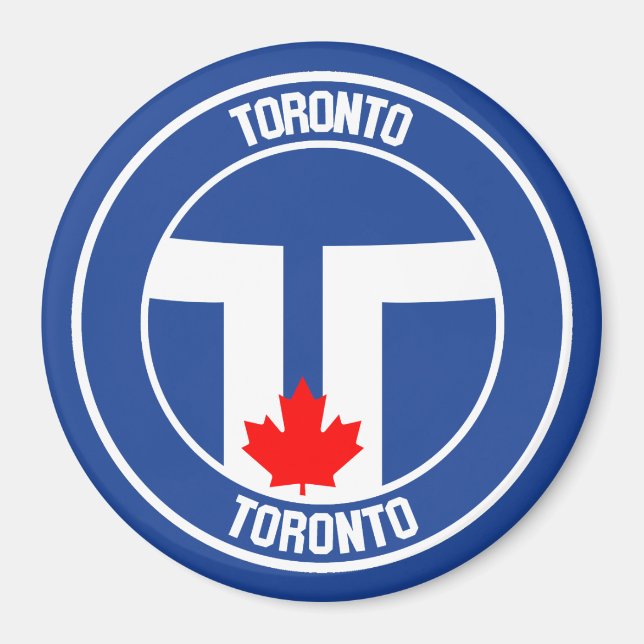 Imán Toronto Round Emblem (Frente)