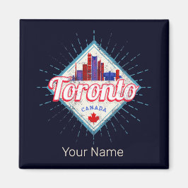 Imán Toronto Skyline Ontario Retro Canada Vintage