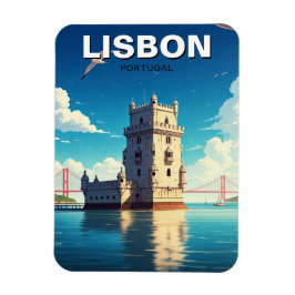 Imán Torre Belem de viajes de Lisboa Portugal