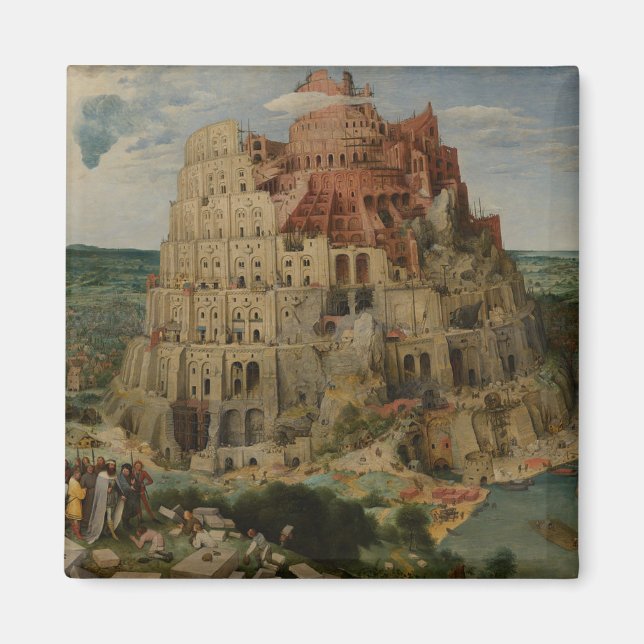 Imán Torre de Babel de Pieter Bruegel el Viejo (Frente)