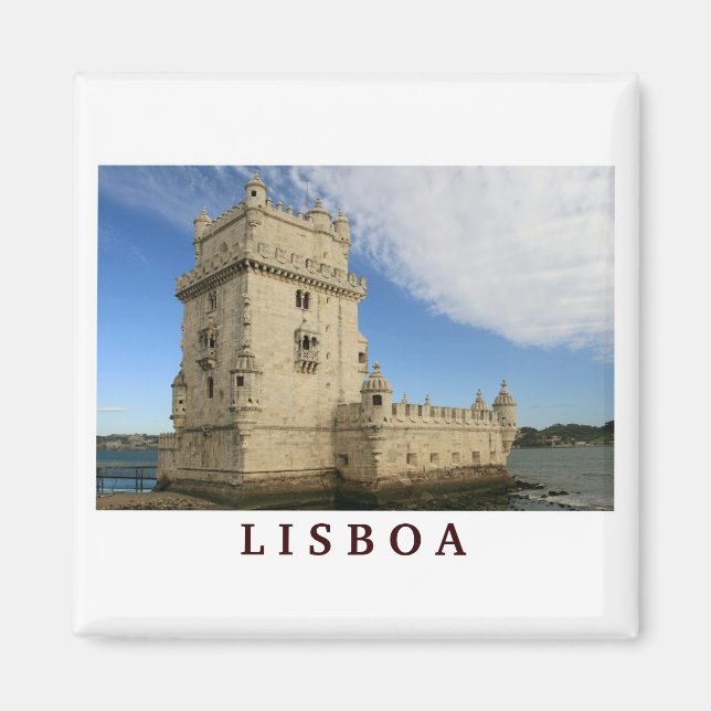 Imán "Torre de Belem, Lisboa" (Frente)