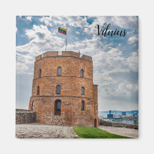 Imán Torre de Gediminas en Vilnius, Lituania