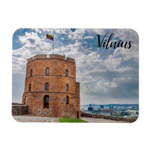 Imán Torre de Gediminas en Vilnius, Lituania