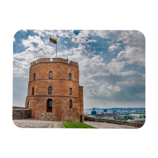Imán Torre de Gediminas en Vilnius, Lituania (Horizontal)