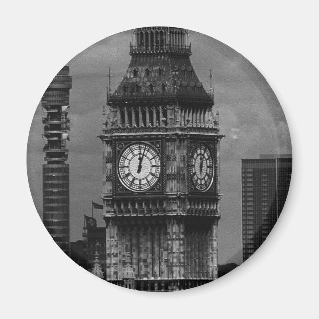 Imán Torre de postales de Londres Inglaterra Vieja Gran (Frente)