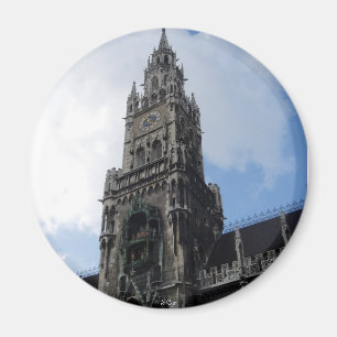 Imán Torre de reloj de Munich Marienplatz