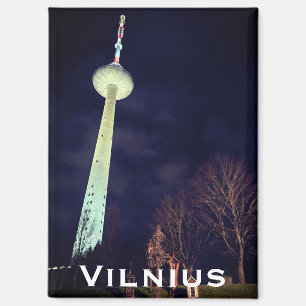 Imán Torre de televisión de la era soviética de Vilnius