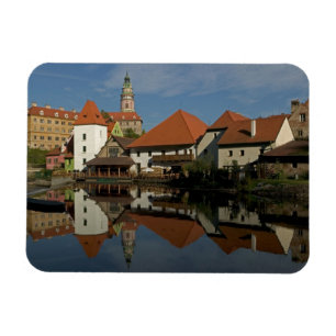 Imán Torre del castillo, río Vltava, Cesky Krumlov,