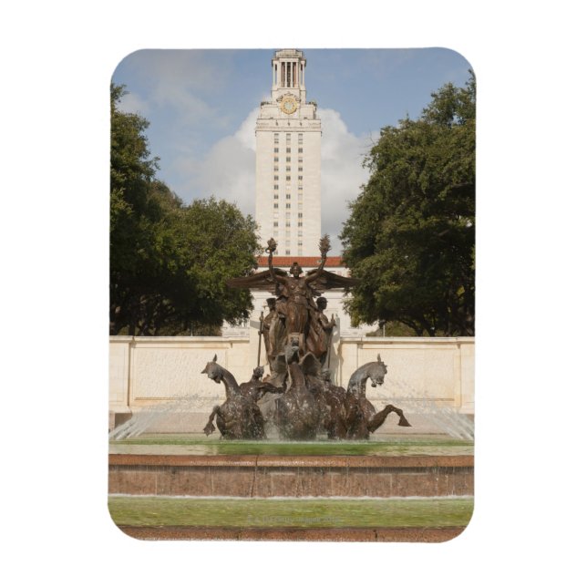 Imán Torre del reloj de la Universidad de Texad. (Vertical)