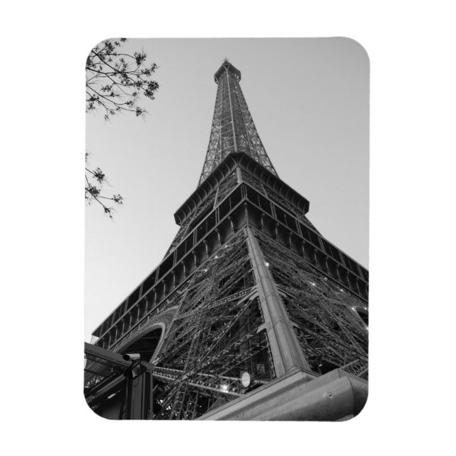 Imán Torre Eiffel b/w (Vertical)