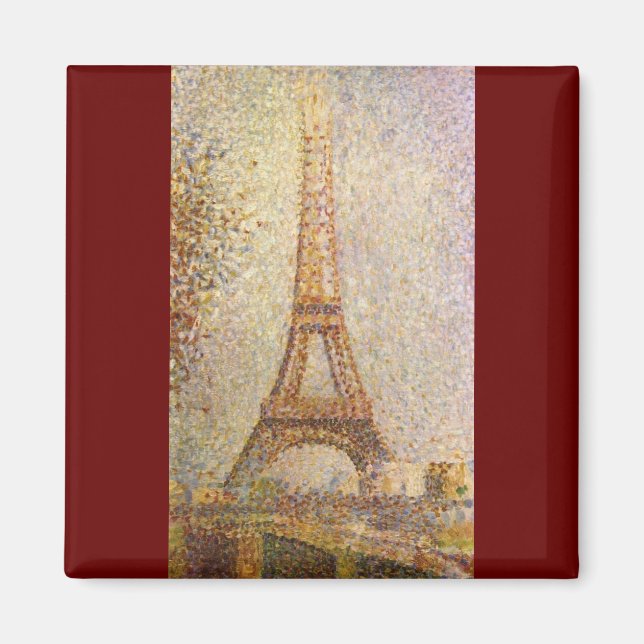 Imán Torre Eiffel de Jorte Seurat, Bello Artes del (Frente)