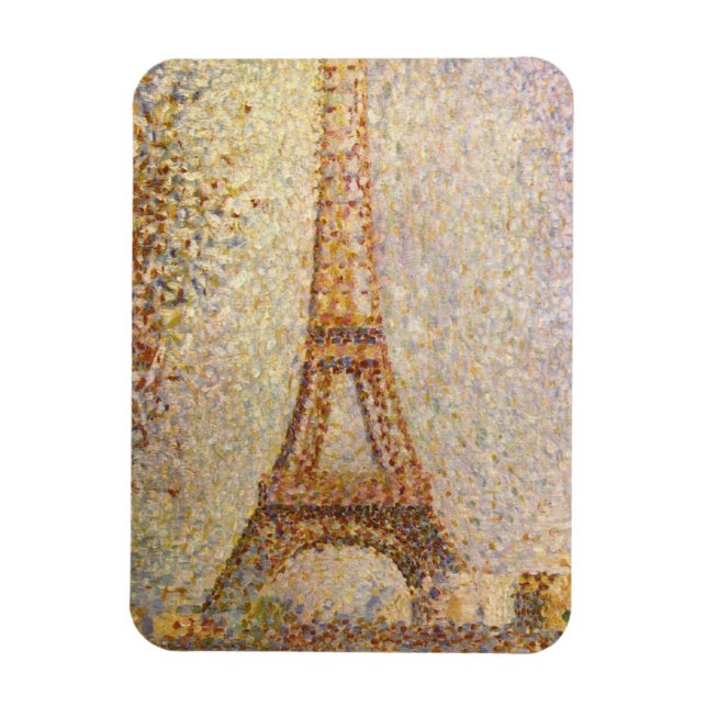Imán Torre Eiffel de Jorte Seurat, Bello Artes del (Vertical)