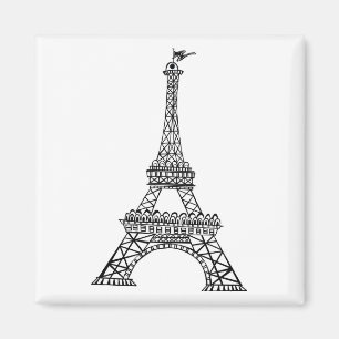 Imán Torre Eiffel de la Línea Negra