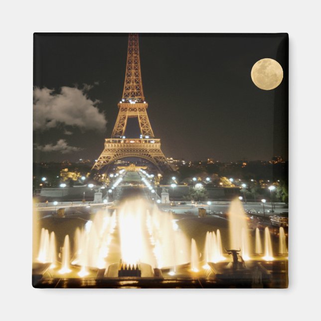Imán Torre Eiffel de noche (Frente)