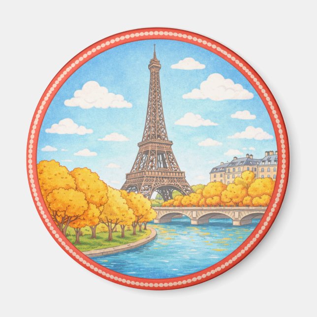 Imán Torre Eiffel de París (Frente)
