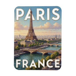 Imán Torre Eiffel de París Icono de Francia Escena embl