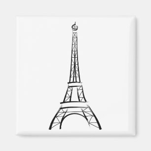 Imán Torre Eiffel de pincel