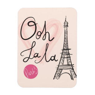 Imán Torre Eiffel dibujada mano