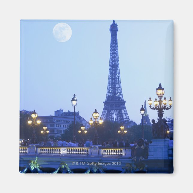 Imán Torre Eiffel en Dusk (Frente)