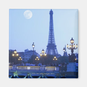 Imán Torre Eiffel en la oscuridad