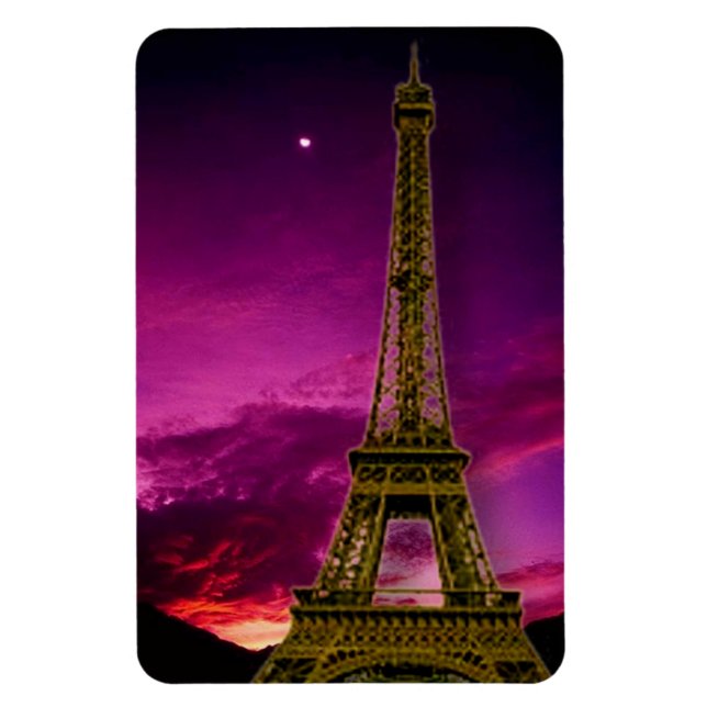 Imán Torre Eiffel en Sunshine Sky Premium Magnet (Vertical)