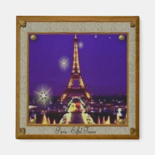 Imán Torre Eiffel enmarcada