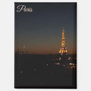 Imán Torre Eiffel París al atardecer