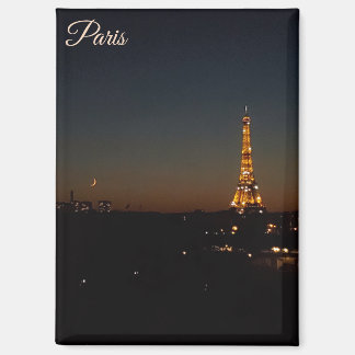 Imán Torre Eiffel París al atardecer