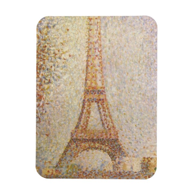 Imán Torre Eiffel por Georges Seurat (Vertical)