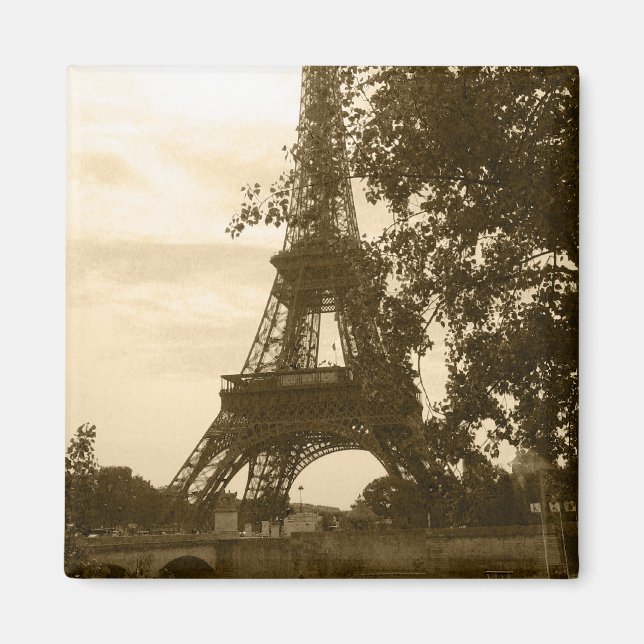 Imán Torre Eiffel Sepia (Frente)
