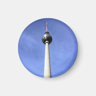 Imán torre fernsehturm redonda
