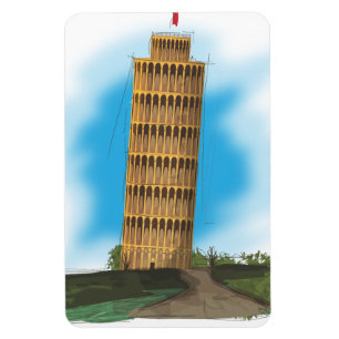 Imán Torre inclinada de Pisa, Italia