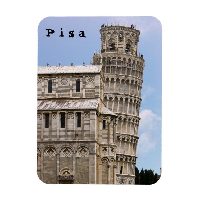 Imán Torre inclinada de Pisa y Catedral - Pisa, Italia (Vertical)