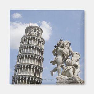 Imán Torre inclinada de Pisa y de la estatua, Italia