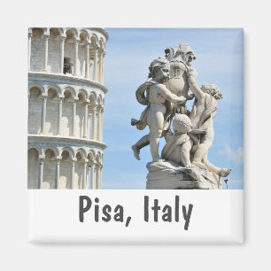 Imán Torre inclinada y La Fontana dei Putti, Pisa