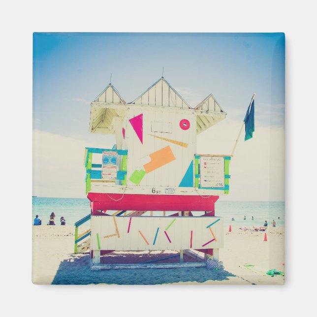Imán Torre Lifeguard | South Beach, Miami (Frente)