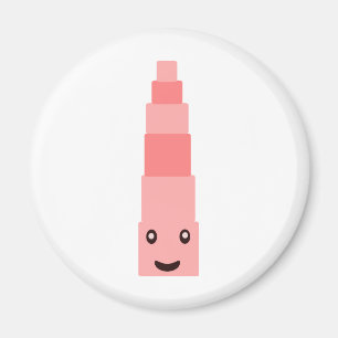 Imán "Torre rosa" Montessori 1.5