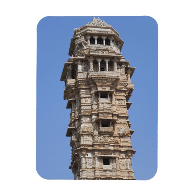 Imán Torre Victoria en el Fuerte Chittorgarh, India (Vertical)