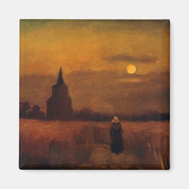 Imán Torre vieja en los campos de Vincent van Gogh (Frente)