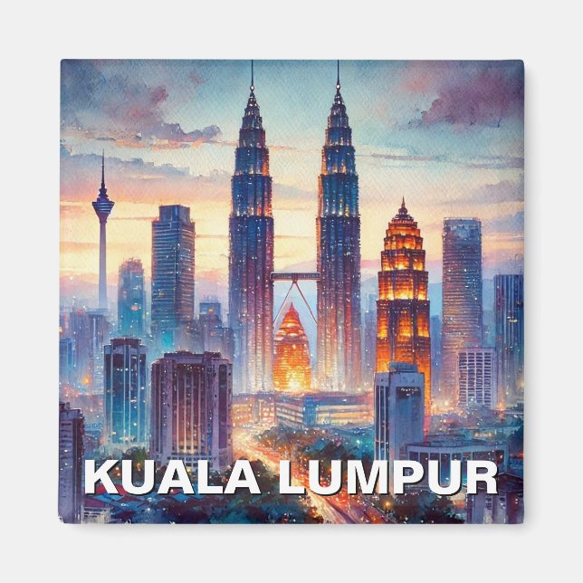 Imán Torres gemelas de Kuala Lumpur Petronas (Frente)
