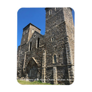 Imán Torres gemelas de la Iglesia de Santa María Reculv