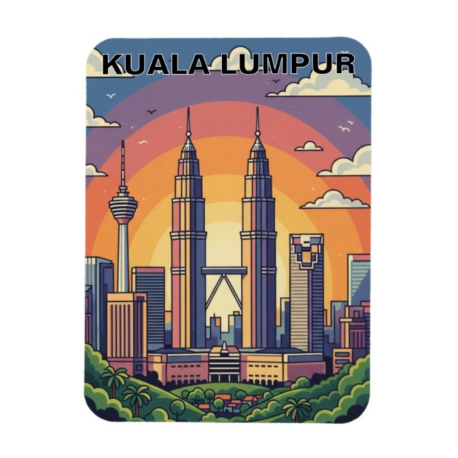 Imán Torres Gemelas Petronas de Kuala Lumpur (Vertical)