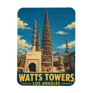 Imán Torres Watts Los Angeles Viaje Antiguo California