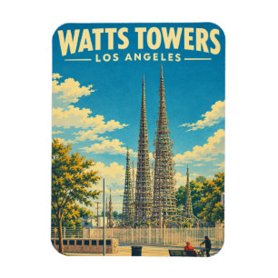 Imán Torres Watts Los Angeles Viaje Antiguo California