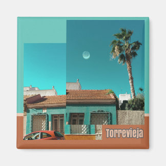 Imán Torrevieja en Naranja y Turqoise