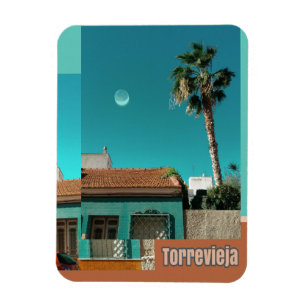 Imán Torrevieja en Naranja y Turqoise